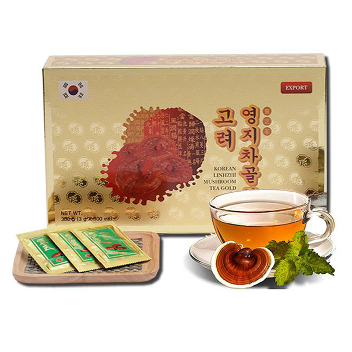 Trà Linh Chi Hàn Quốc hộp 100 gói