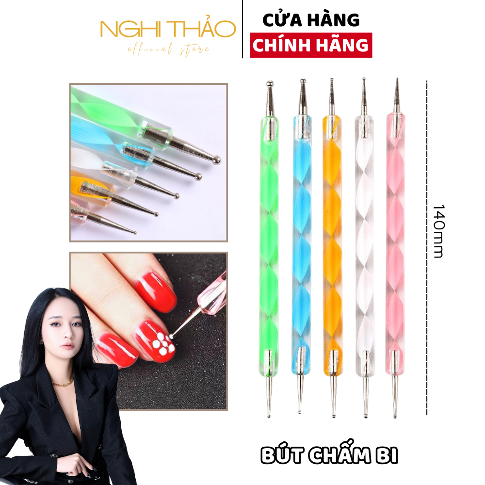 Bút chấm bi nail, bút vẽ móng Nghi Thảo