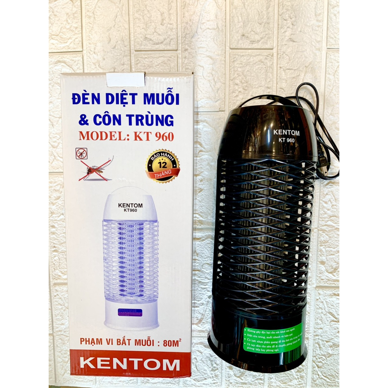 Đèn Diệt Muỗi Và Côn Trùng KENTOM KT-960