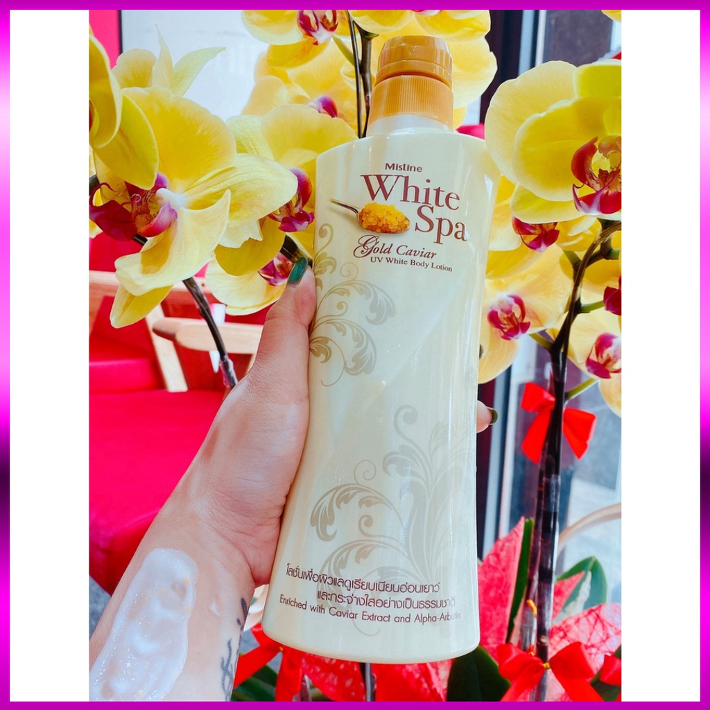 [HÀNG CHÍNH HÃNG] Lotion Dưỡng Trắng Da Mistine White Spa 400ml Thái Lan