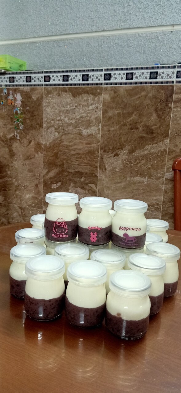 [HCM]COMBO 12 HỦ THỦY TINH ĐỰNG SỬA CHUA 100ML
