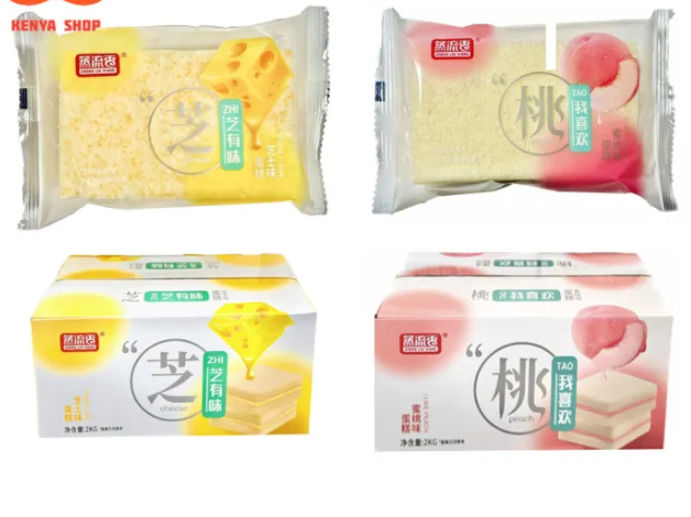 Bánh bông lan vị mật đào, vị cheese