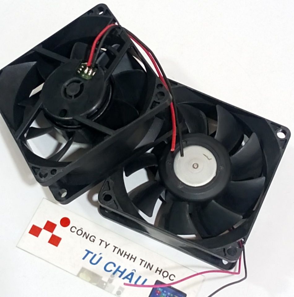 Quạt 7Cm, Dày 2.5Cm / Điện áp DC 12V, Loại 2 dây (Quạt Hàng tháo máy LK)