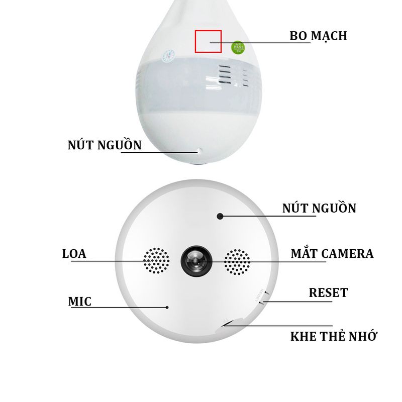 [KÈM THẺ NHỚ]+Camera IP Yoosee Bóng đèn 1.3 Mp dùng phần mềm Yoosee