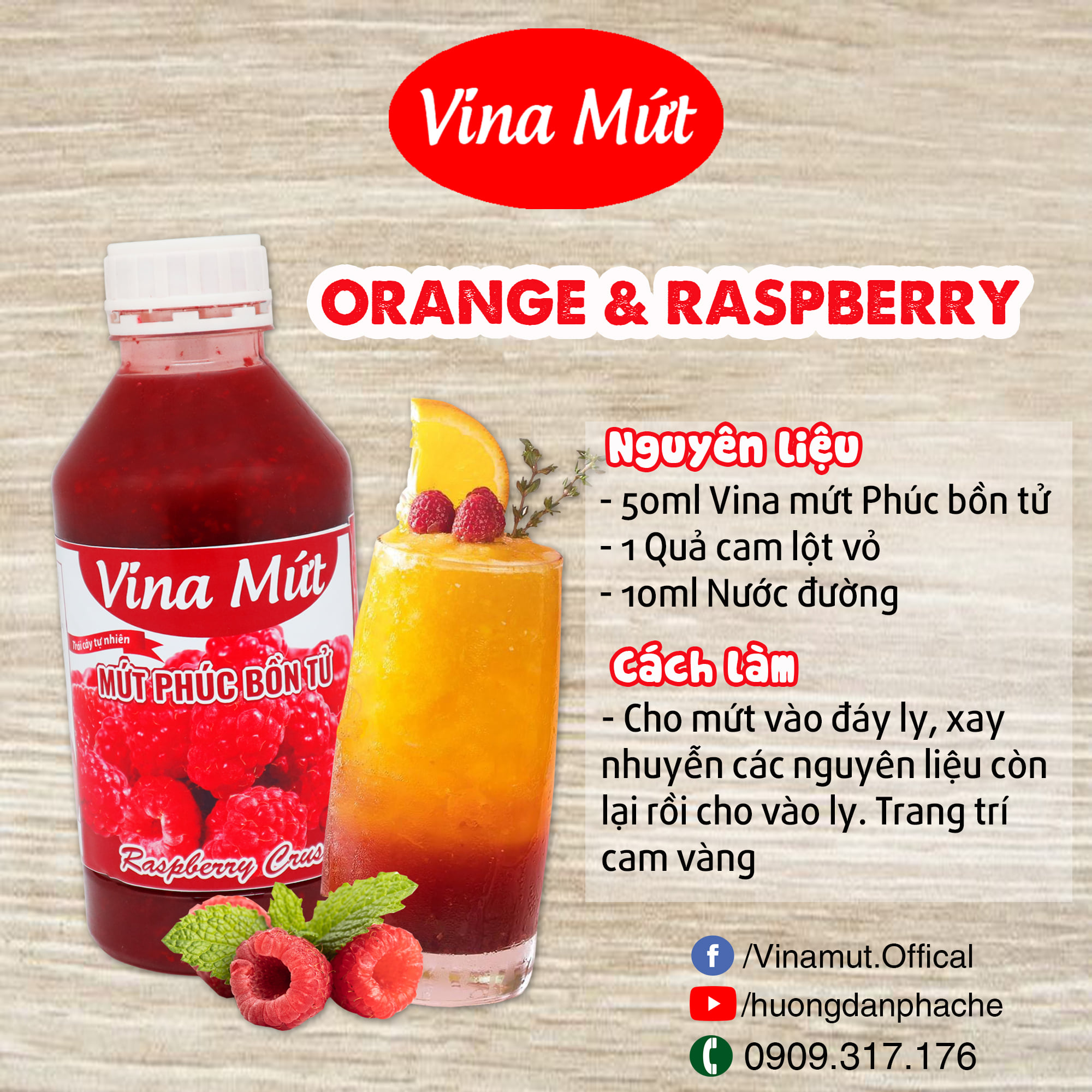 SINH TỐ PHÚC BỒN TỬ VINA MỨT - 1000G