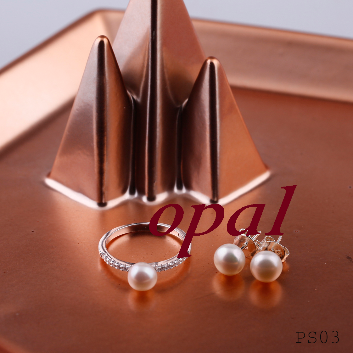 Ps03 - bộ trang sức ngọc trai opal