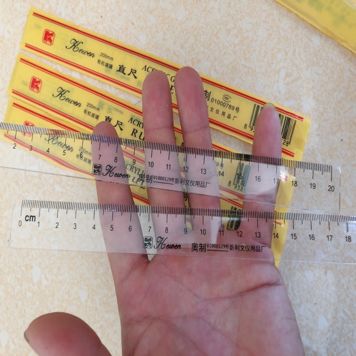 Thước Kẻ Ngắn 20cm Combo 25 Chiếc