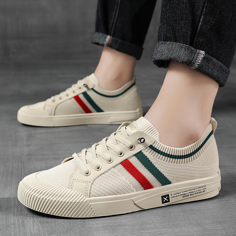 Giày Sneaker Nam Giày Vải Co Dãn Phong Cách 2023