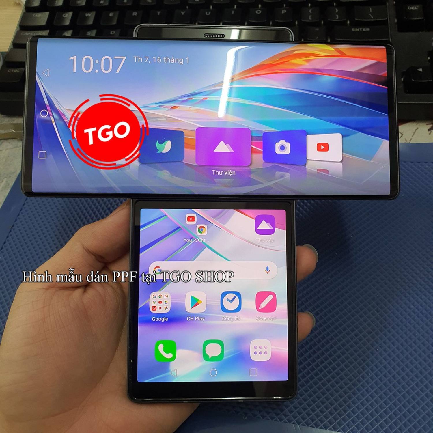 Miếng dán PPF LG cao cấp Wing 5G màn hình, mặt lưng