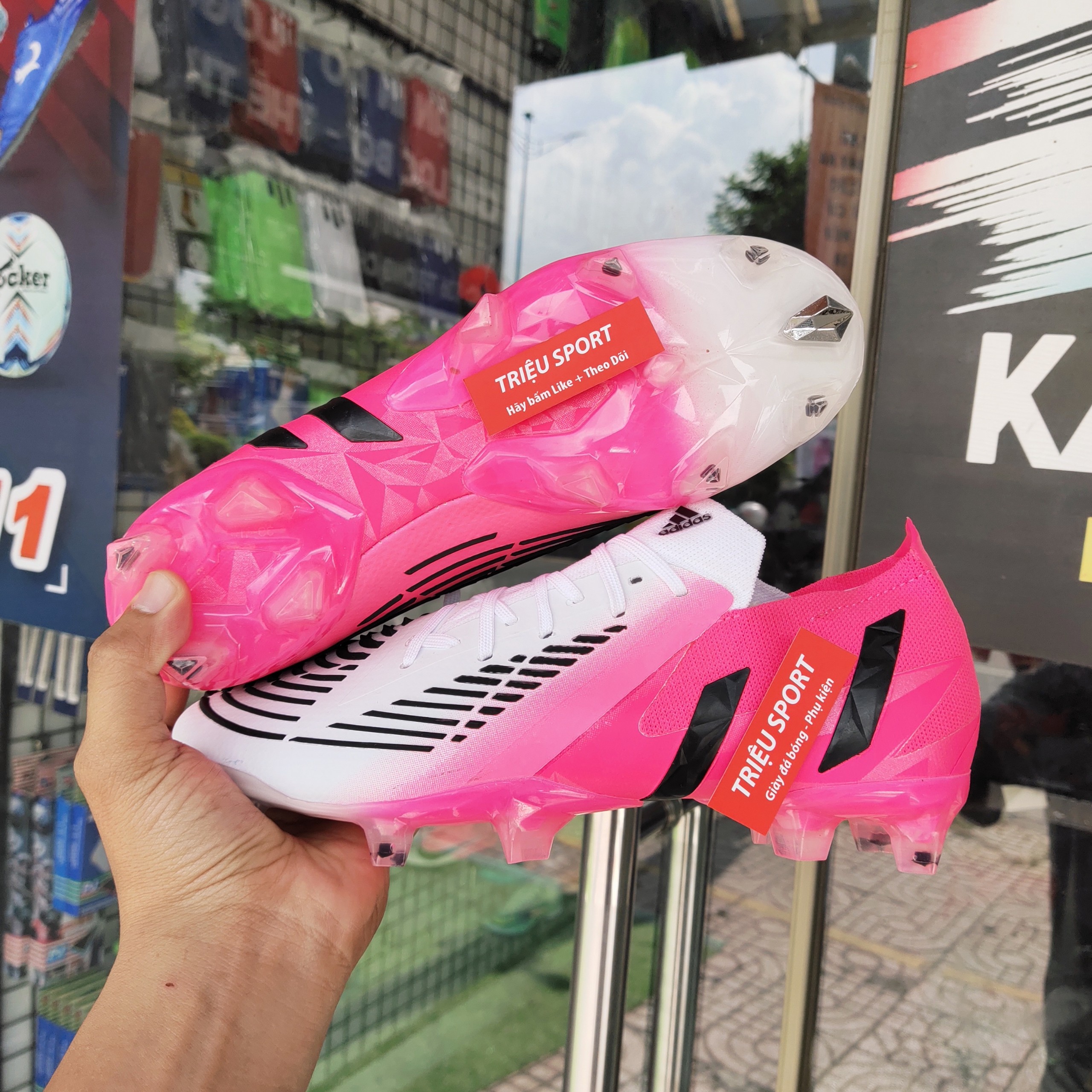 Giày Đá Bóng Predator EDGE .1 FG ( Tặng Hộp + Tất + Túi rút )