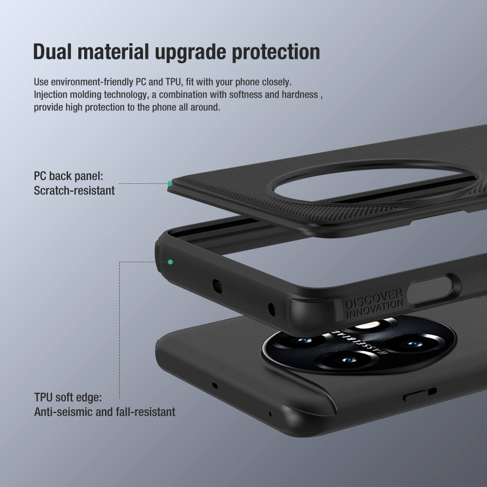 Ốp lưng Oneplus 11 cao cấp Nillkin Frosted Shield Pro