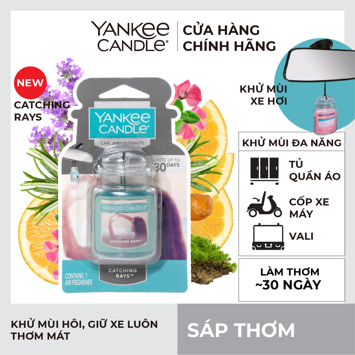 Yankee Candle Car Scented Wax - Catching Rays
