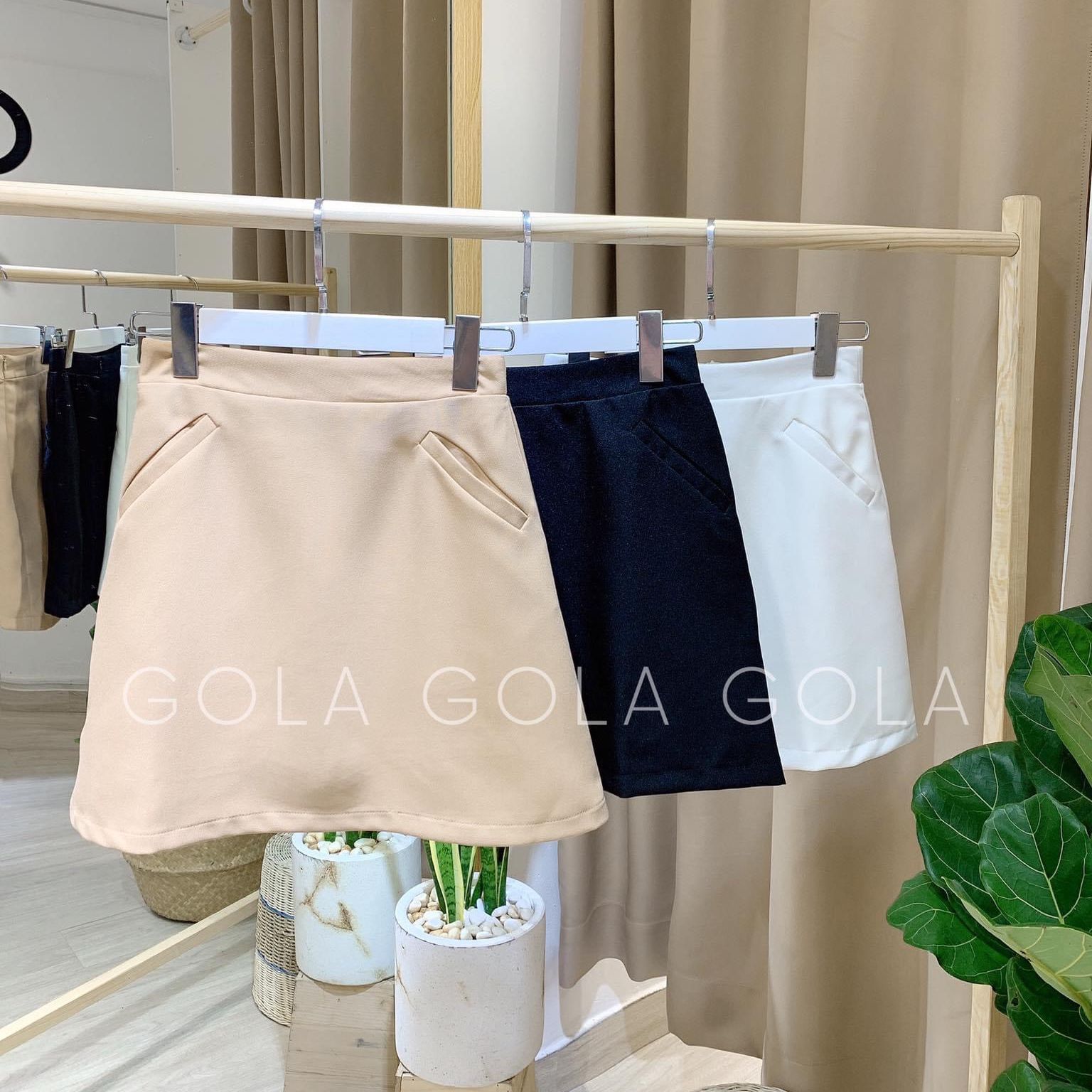 BASIC SKIRT - Chân váy cơ bản có túi giả
