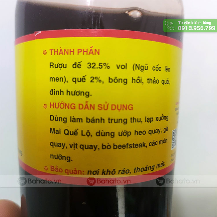 Mai quế lộ chai 500ml (nước ướp thịt loại đặc biệt)