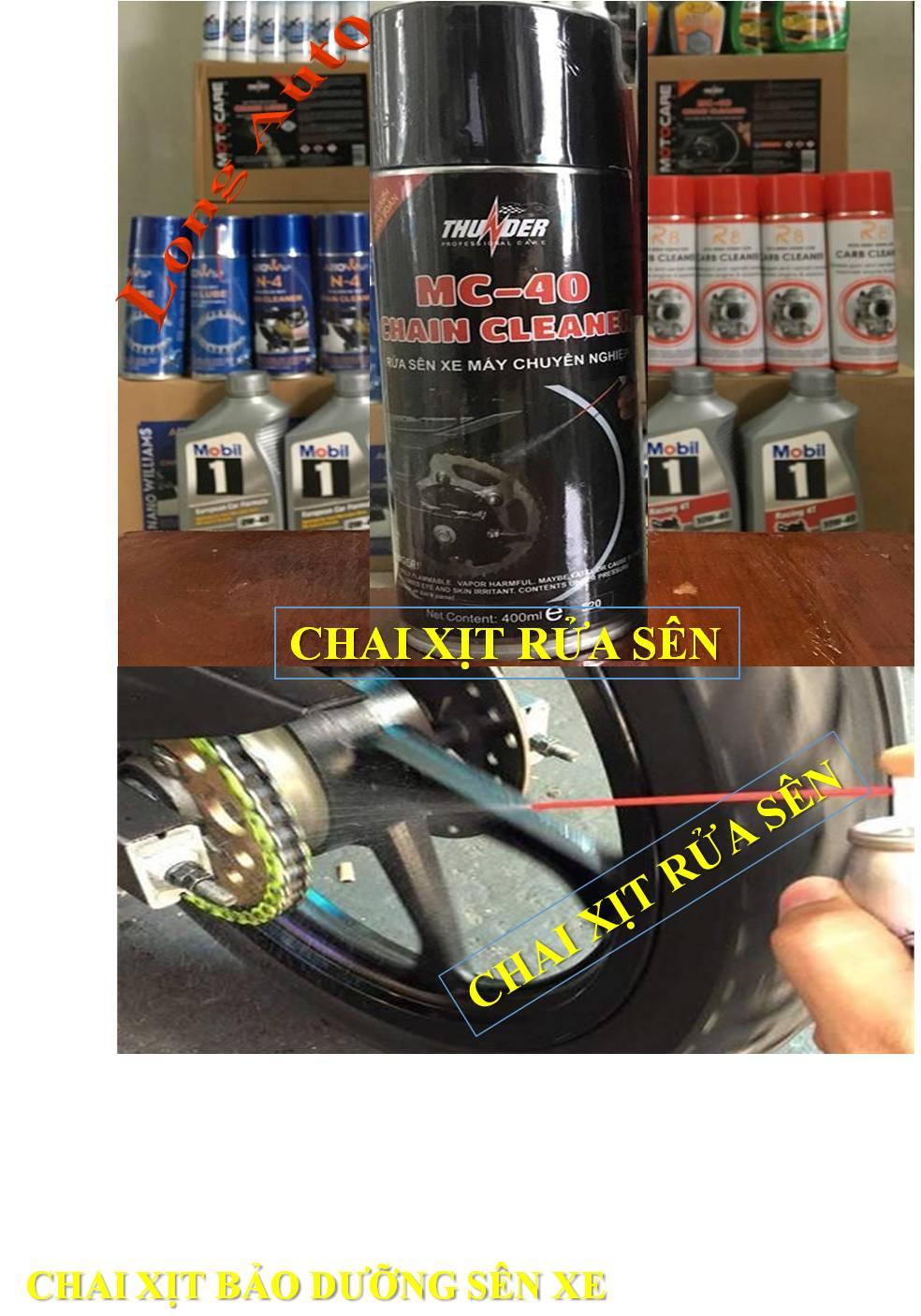[HCM]Bộ 2 chai xịt vệ sinh sên Chain Cleaner 400ml