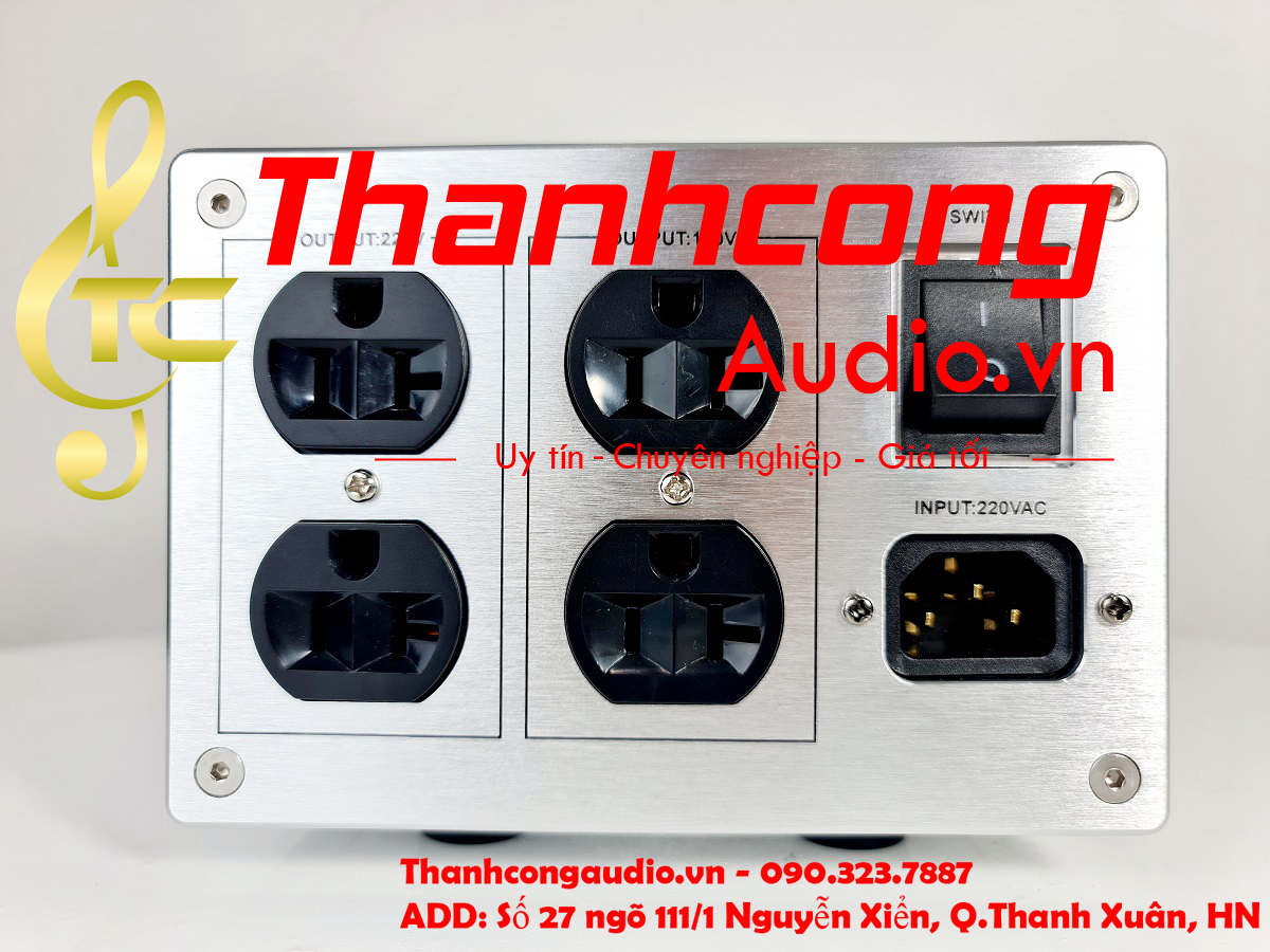 Biến áp cách ly PLITRON Salzer 500w CANADA ( 220v và 100v).