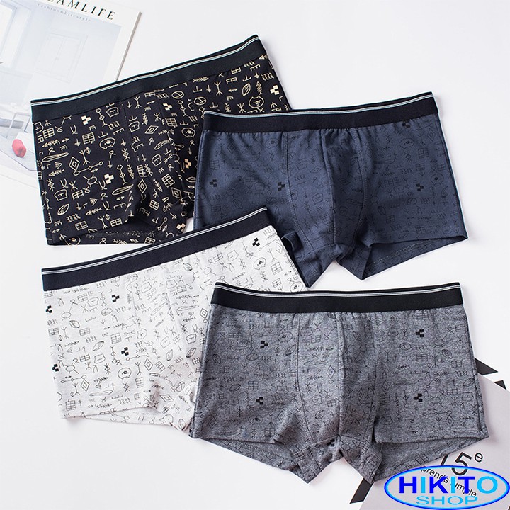 Quần lót bé trai cao cấp hikito size lớn combo 4 quần 35-75kg
