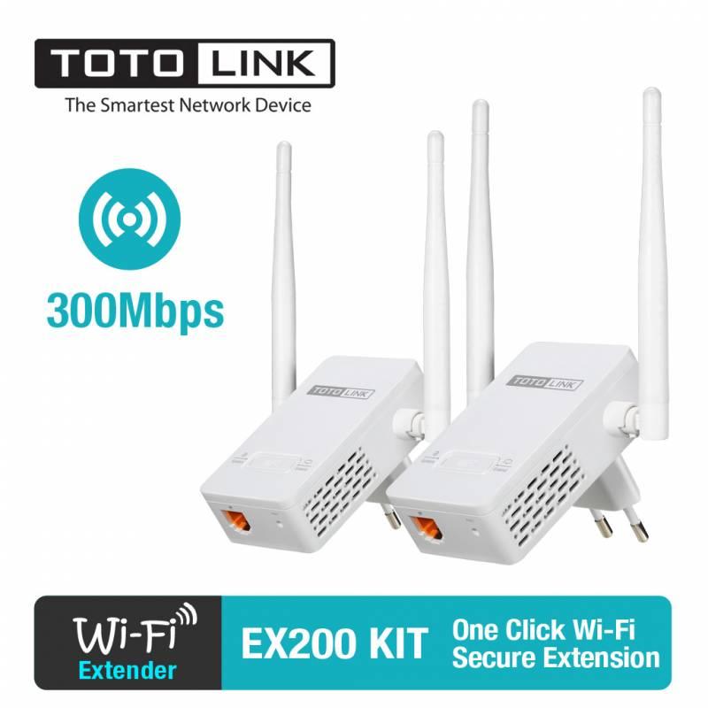 [HCM][ MẪU 2023 ] Kích Sóng Wifi Mở rộng sóng Wi-Fi chuẩn N 300Mbps - EX200 - TOTOLINK - Kích Siêu Khỏe - Chính Hãng