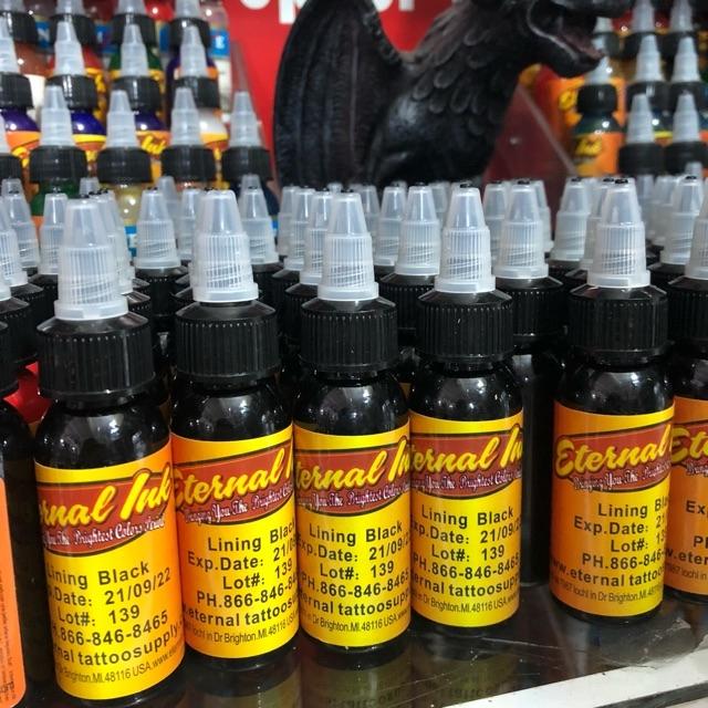 Mực tập xăm màu đen Eternal Lining Black 30ml
