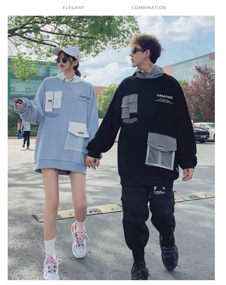 Áo hoodie túi trong  thời trang cặp đôi nam nữ sành điệu chất liệu nỉ ngoại cao cấp NYNA