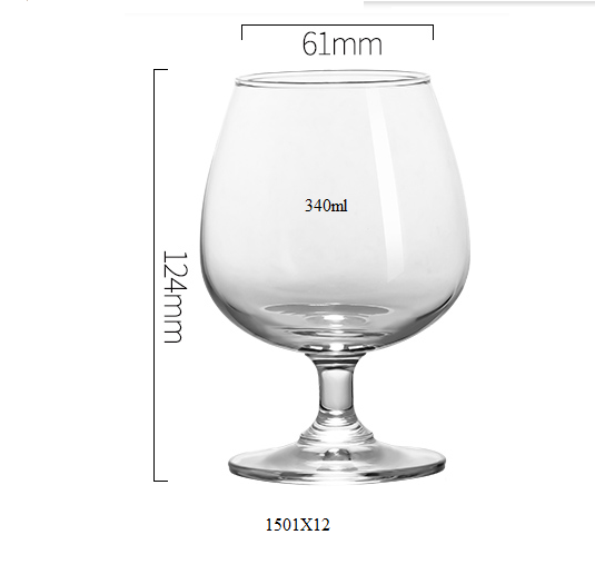 Ly rượu Brandy 255ml- 1501X09 -Ly ocean nhập khẩu Thái Lan