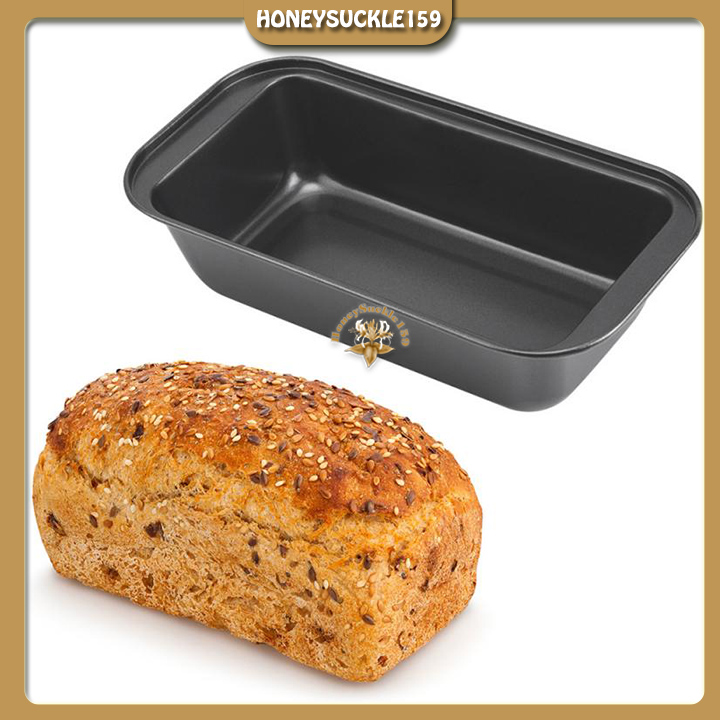 Khuôn nướng đúc hình chữ nhật chống dính 18*10*5cm/ Bánh mì sữa Hokkaido nổi tiếng được nhiều người ưa chuộng cũng được tạo hình và nướng bằng khuôn loaf đúc hình chữ nhật chống dính.