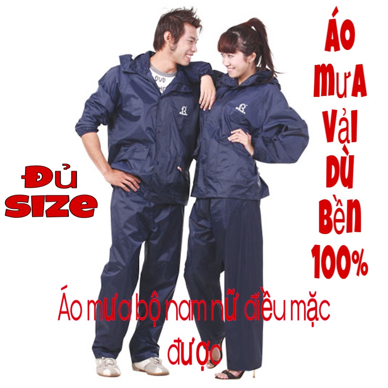 [HCM]BỘ QUẦN ÁO ĐI MƯA VẢI DÙ SIÊU BỀN 100% (NAM NỮ ĐỀU MẶC ĐƯỢC THOẢI MÁY THOÁT MÁT Bộ áo mưa bao gồm 1 áo 1 quần 1 nón 2 túi vừa che chắn tốt khi đi mưa vừa giúp bạn có thể dễ dàng điều khiển xe máy