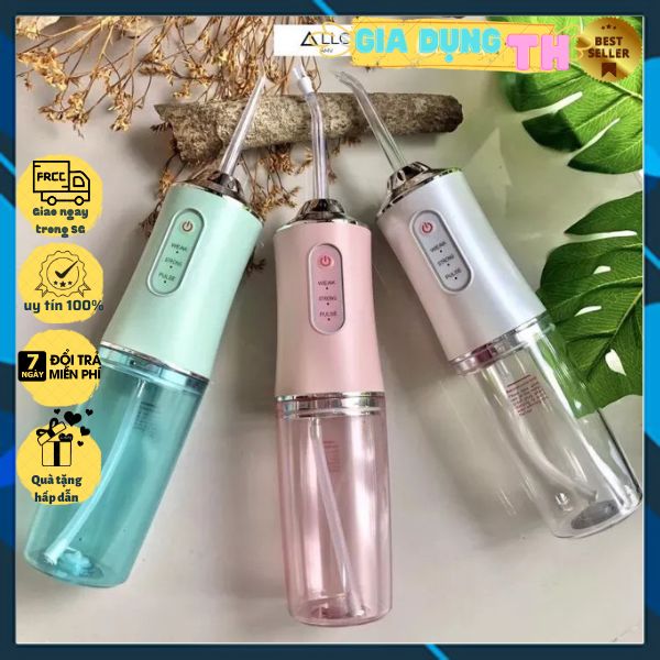 Máy tăm nước vệ sinh răng oral irrigator, công nghệ cao - tăm nước cầm tay - dụng cụ vệ sinh răng miệng maytamnuoc