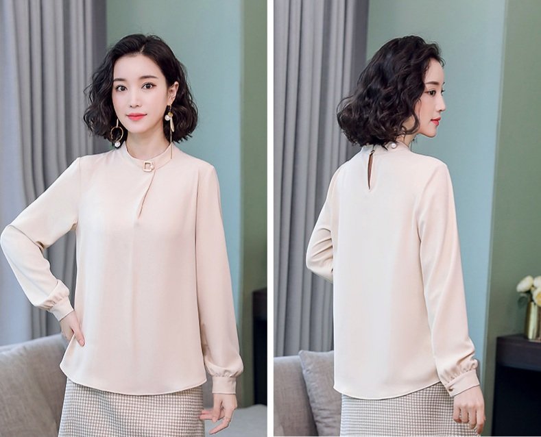 ÁO KIỂU CỔ CÁCH ĐIỆU TAY DÀI💕𝑭𝑹𝑬𝑬𝑺𝑯𝑰𝑷💕[Giá gốc tận xưởng]
