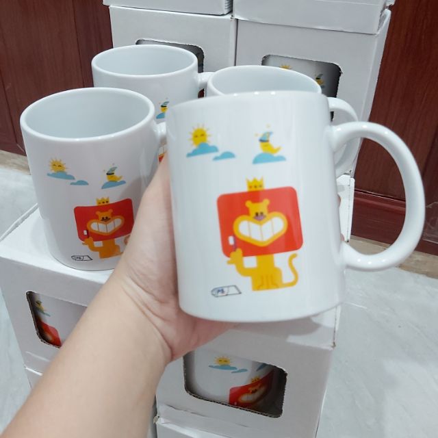 LY CỐC GỐM SỨ TRÁNG MEN HÌNH COOL