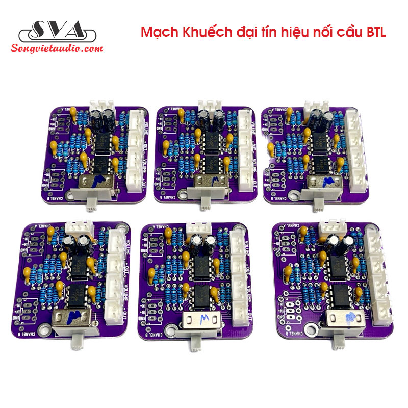 MẠCH KHUẾCH ĐẠI TÍN HIỆU NỐI CẦU BTL - tím