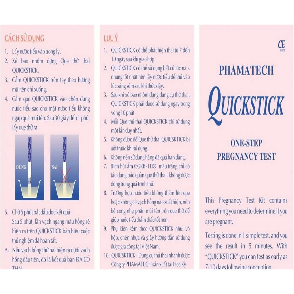 [HCM]❤ Que Thử Thai QUICKSTICK