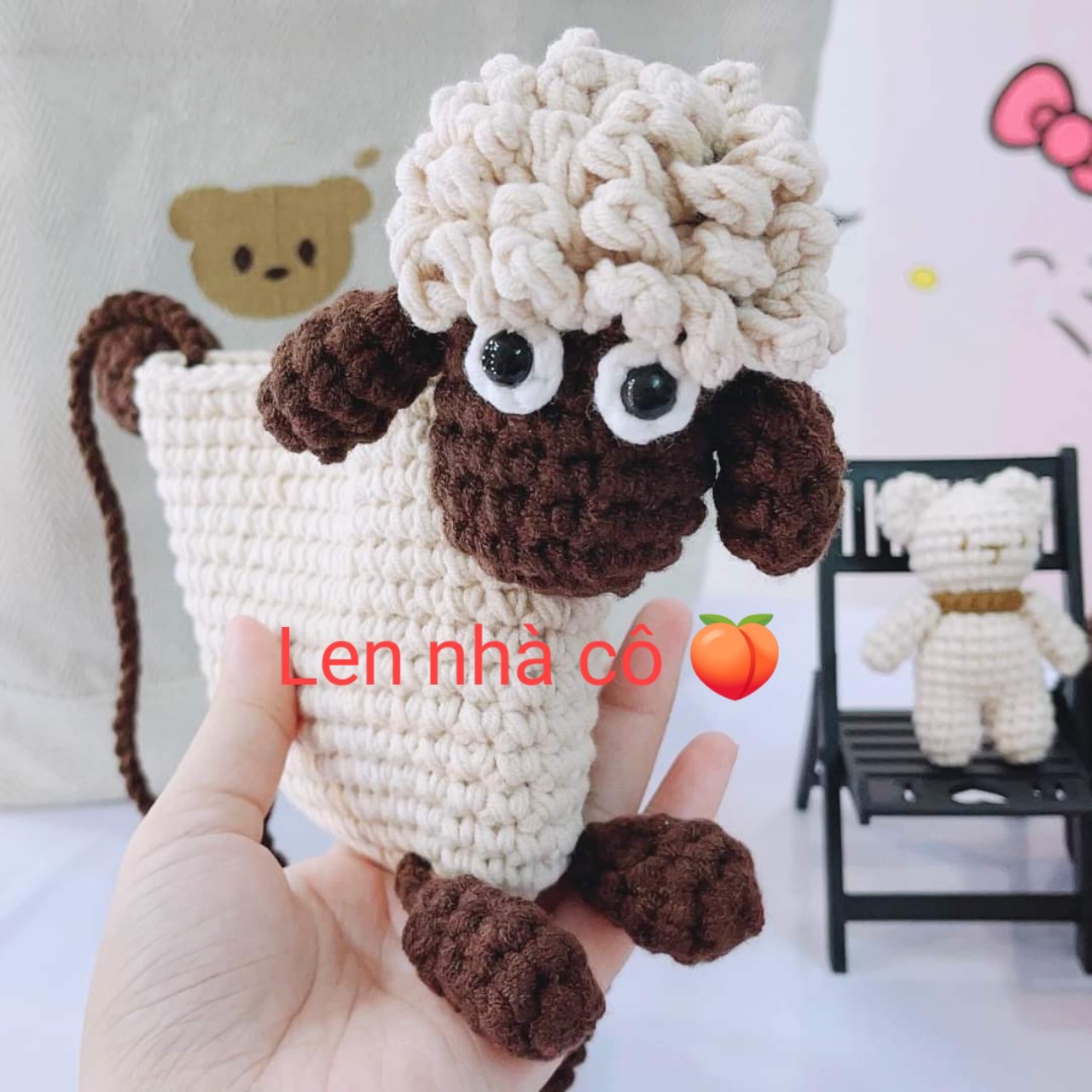 TÚI ĐEO CHÉO HANDMADE BÉ CỪU VÔ TRI SIÊU ĐÁNG YÊU