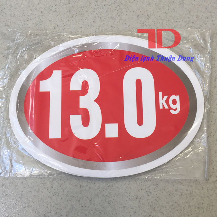 Tem dán trang trí Máy Giặt loại 13KG