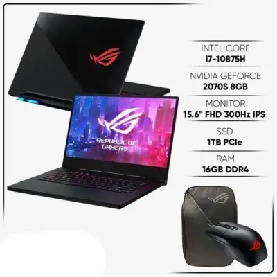 [Trả góp 0%]Laptop ASUS ROG Zephyrus S15 GX502LWS-HF070T(i7-10875H | 16GB | 1TB | VGA RTX 2070 8GB Super | 15.6