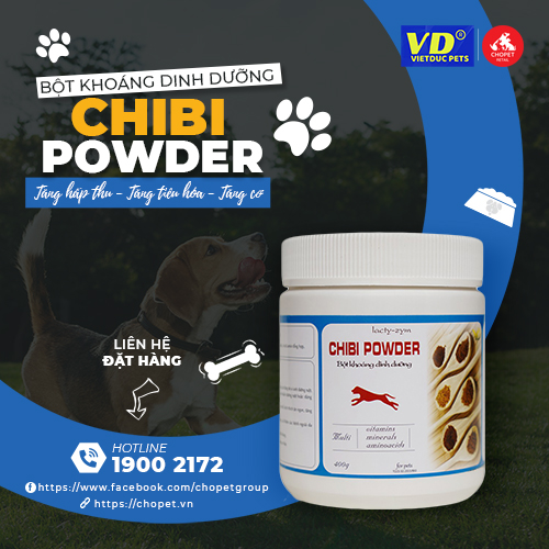 [HCM]Combo Canxi Nano + Chibi Powder cho chó mèo.