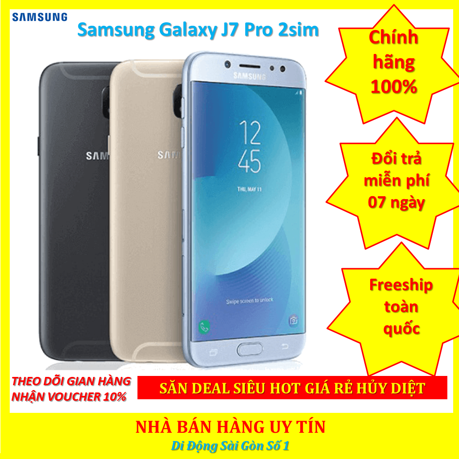 Sale Điện thoại Samsung J7 Pro -  Samsung Galaxy J7 Pro 2sim ram 3G/32G CHÍNH HÃNG
