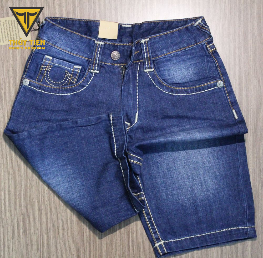 Quần short jeans ông Địa - True Religion