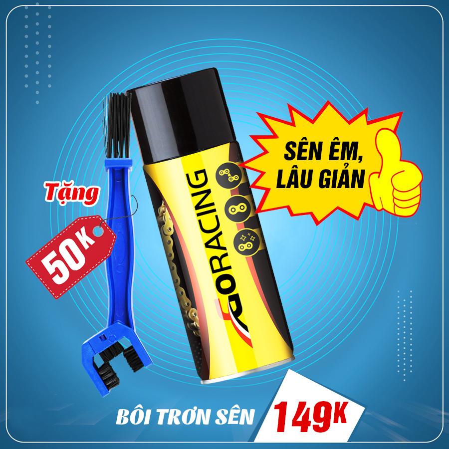 Chai xịt bôi trơn sên Goracing (340001)