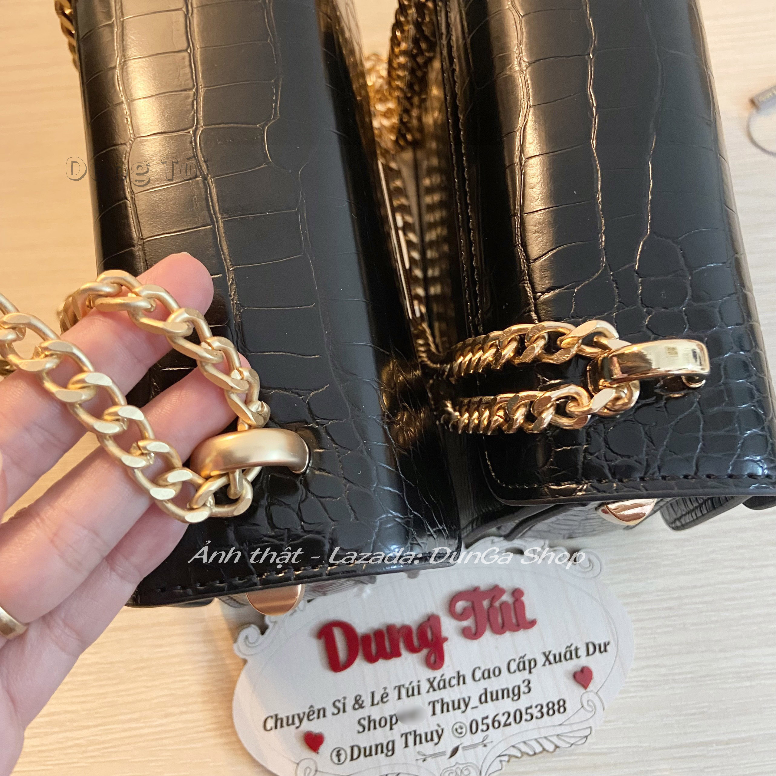 [Chuẩn hãng] Túi nữ Xích Đeo Vai & Đeo Chéo (Size 18) [ Túi Nữ Vân Da ]