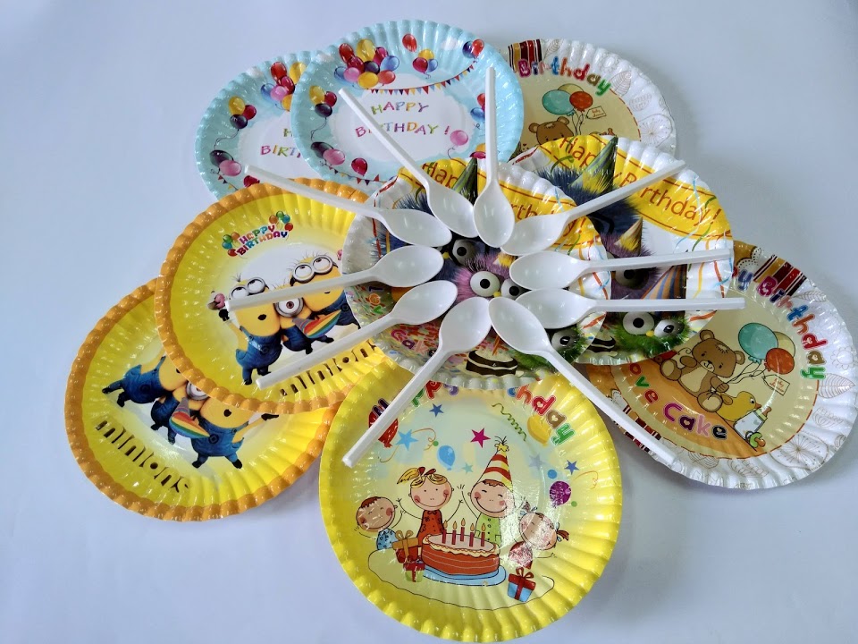 16cm paper plate combo (10 forks + 10 spoons)