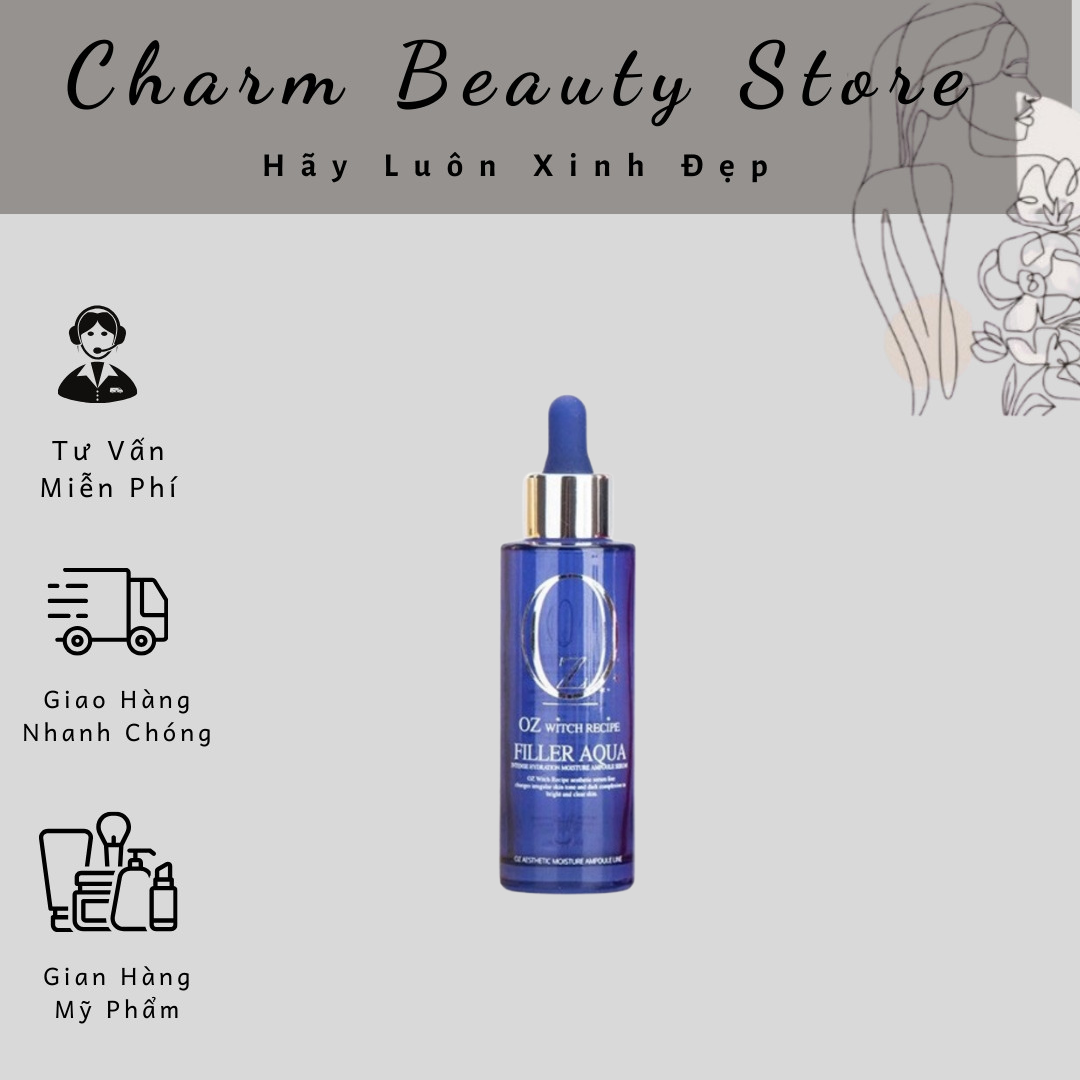 Serum filler aqua kết hợp peptide oz witch recipe 60ml - căng bóng dưỡng ẩm da