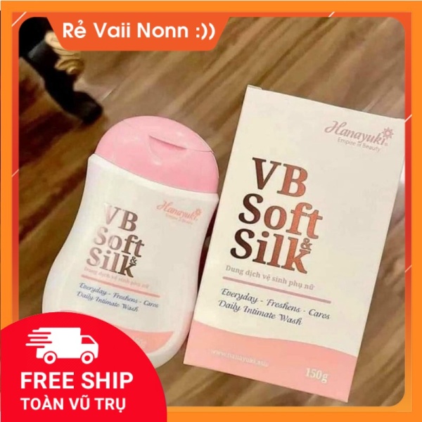 Dung Dịch Vệ Sinh Hana HỒNG VB Soft Silk Mẩu Mới 150ml Khử Mùi , Kháng Khuẩn , Viêm Ngứa Hiệu Quả giá rẻ