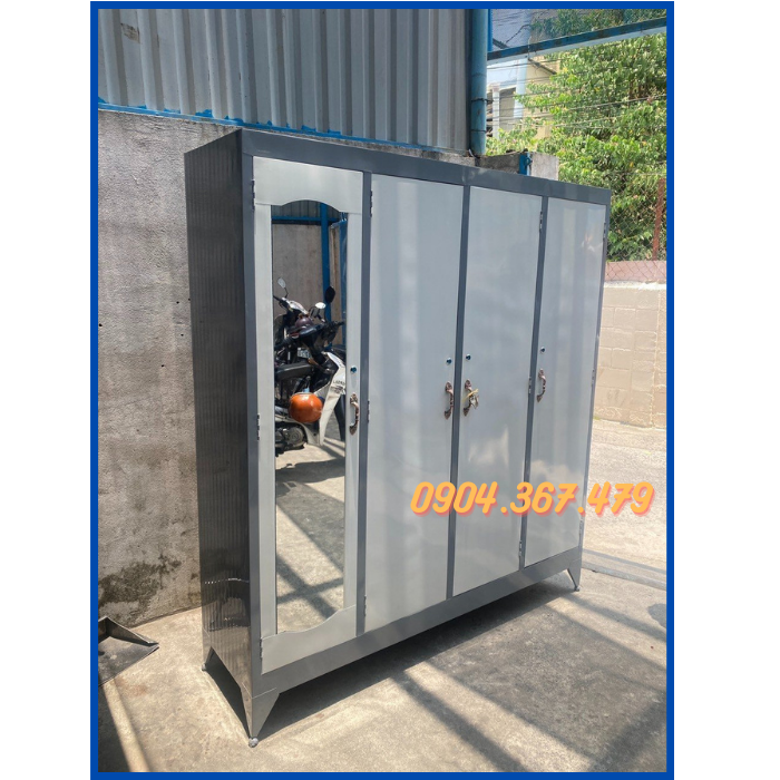 Tủ sắt quần áo mẫu 4 cánh bán siêu chạy đủ màu