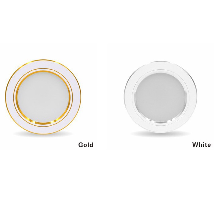 Đèn âm trần 7W - 3 chế độ màu - Phi 90 - Bảo hành 2 năm- đèn downlight 7w