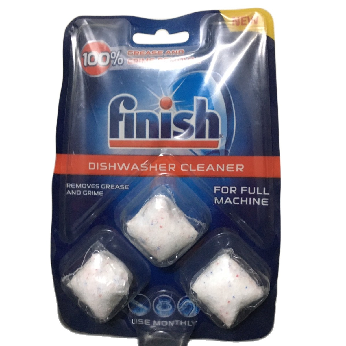 Viên vệ sinh máy rửa bát Finish VỈ 3  viên