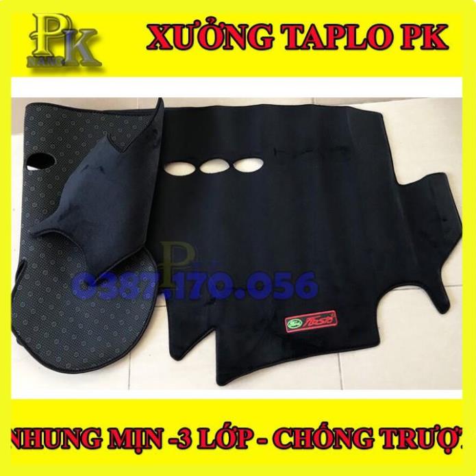 Thảm taplo nhung xe fiesta, thảm taplo lông cừu xe fiesta- thảm taplo fiesta-chuẩn form
