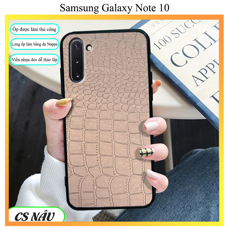 ỐP DA- ỐP DA CÁ SẤU cho điện thoại Sam Sung Note8/Note9/Note10/Note10plus/Note10lite/Note20/Note20Ultra