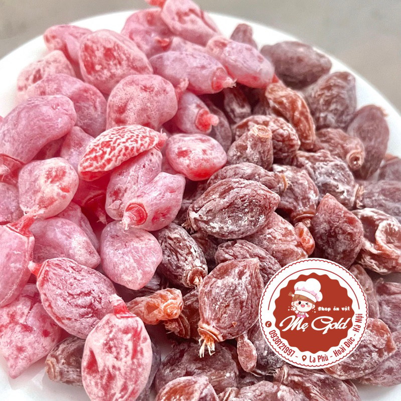 Ô mai đào bao tử xí muội chua ngọt không hạt