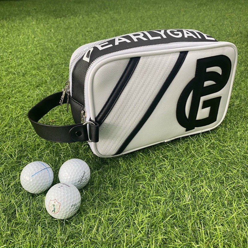 Túi Golf Cầm Tay Pearly Gates Da Pu Cao Cấp Chống Nước Tiện Lợi Đựng Đồ Dùng Cá Nhân Ct012